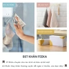 Khăn lau kính Waffe FEEKA microfiber có móc treo Không rụng lông, siêu xịn, 20.000₫ 9