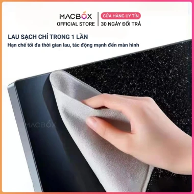 Khăn lau màn hình Microfiber Macbox 2 mặt - Sạch nhanh cho điện thoại, camera, tablet, MacBook, giá ưu đãi 29.000₫