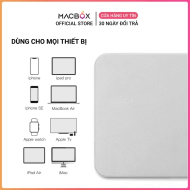 Khăn lau màn hình Microfiber Macbox 2 mặt - Sạch nhanh cho điện thoại, camera, tablet, MacBook, giá ưu đãi 29.000₫