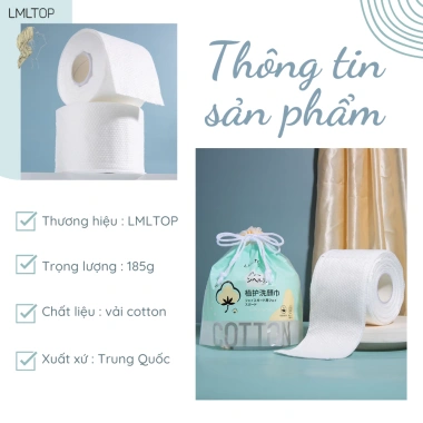 Khăn lau mặt cao cấp LMLTOP SY428 - Lau khô ướt, an toàn, làm sạch sâu, 15.003₫