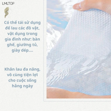 Khăn lau mặt cao cấp LMLTOP SY428 - Lau khô ướt, an toàn, làm sạch sâu, 15.003₫