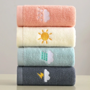 Khăn Lau Mặt Cotton Dày Dặn 34x74cm/50x25cm - Thấm Hút Nhanh, Giá Ưu Đãi