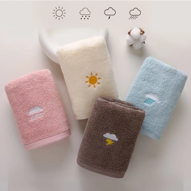 Khăn Lau Mặt Cotton Dày Dặn 34x74cm/50x25cm - Thấm Hút Nhanh, Giá Ưu Đãi