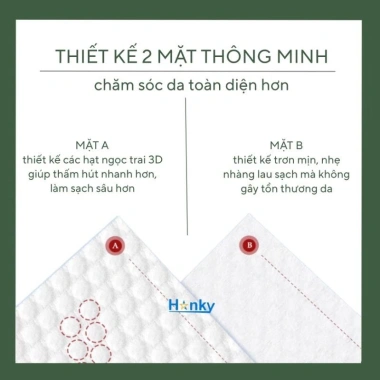 Khăn Lau Mặt Đa Năng Hanky Dùng 1 Lần - Mềm Mại, Tiết Kiệm, Tiện Dụng, Giá 22.045₫