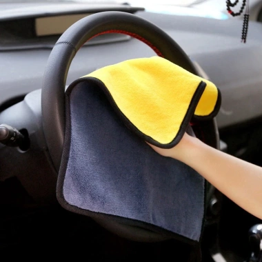 Khăn Lau Microfiber 2 Lớp Siêu Thấm - Lau Xe Ô Tô, Xe Máy, Nhà Cửa Chuyên Dụng 19k 4