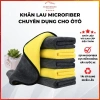 Khăn lau Microfiber 2 mặt chuyên dụng xe hơi - Siêu thấm, không vệt, chỉ 10.000
