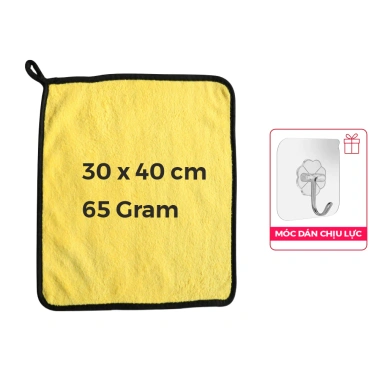 Khăn lau ô tô 2 mặt Microfiber siêu mềm, siêu thấm, dày, không đổ lông - Giá 15.000đ