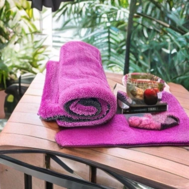 Khăn Lau Ô Tô và Xe Máy Đa Năng 2 Lớp Microfiber Siêu Thấp Hút 40x40cm Giá 95k