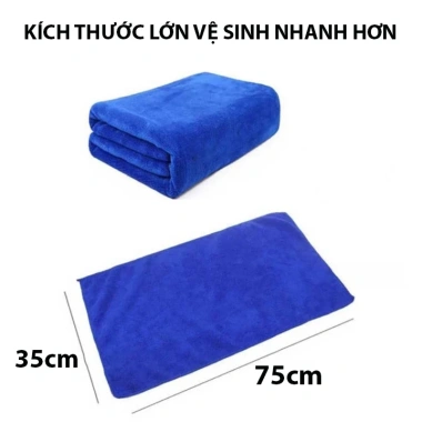 Khăn lau ô tô xe máy Microfiber không sổ lông 35x75cm siêu thấm hút - Vệ sinh nhà bếp bàn kính Nhật Bản Mart 21.000₫ 9
