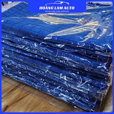 Khăn lau ôtô Microfiber cao cấp, thấm hút tốt, không bụi, lau kính nội thất 28.000₫