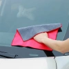 Khăn lau rửa xe ô tô chuyên dụng vải nhung san hô siêu thấm, mềm mịn, bền đẹp đa kích cỡ - Giá 41.352đ 4