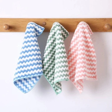 Khăn lau sọc vằn đa năng chất lượng cao, siêu thấm hút, mềm mại, dùng cho bếp & tay – 7.500₫