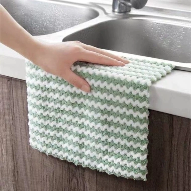 Khăn lau sọc vằn đa năng chất lượng cao, siêu thấm hút, mềm mại, dùng cho bếp & tay – 7.500₫