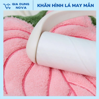 Khăn Lau Tay Hình Lá May Mắn - Microfiber thấm hút nhanh, kháng khuẩn không mùi, trang trí nhà cửa, chỉ 29.900₫