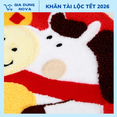 Khăn Lau Tay Tài Lộc Tết 2.026 Treo Bếp – Microfiber thấm hút nhanh, decor Tết 6 Khăn Lau Tay Tài Lộc Tết 2.026 Treo Bếp – Microfiber thấm hút nhanh, decor Tết 6