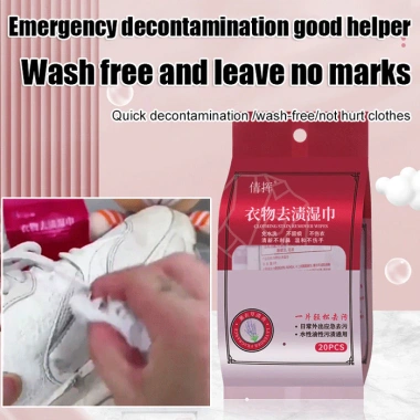 Khăn Lau Tẩy Vết Bẩn Đa Năng - Giải Pháp Nhanh Cho Quần Áo, Giày Dép, Dầu Mỡ, Tiện Dụng Di Động, Dễ Dùng
