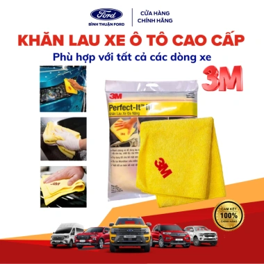 Khăn Lau Xe Đa Năng 3M Chính Hãng - Microfiber Siêu Mịn, Không Trầy Xước, Thấm Hút Tốt, Giá 44.000₫