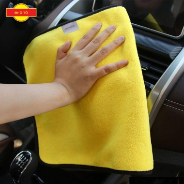 Khăn Lau Xe Đa Năng Microfiber 2 Mặt Siêu Thấm, Mềm Mịn, Giá 15.000 VND - KLX001