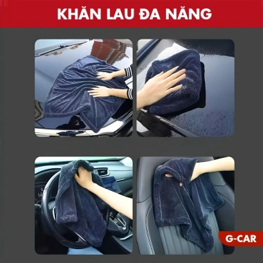 Khăn Lau Xe Gcar Superfine Fiber 650GSM - Thấm Hút Tốt, Bảo Vệ Xe Hơi, 25.000₫