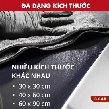 Khăn Lau Xe Gcar Superfine Fiber 650GSM - Thấm Hút Tốt, Bảo Vệ Xe Hơi, 25.000₫