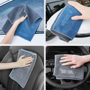Khăn Lau Xe Hơi Microfiber Mềm Mại - Lau Cửa Kính Không Để Lại Dấu Vết