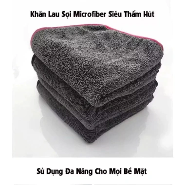 Khăn lau xe hơi microfiber siêu thấm - Đa kích thước, giá chỉ 44.900₫ 4