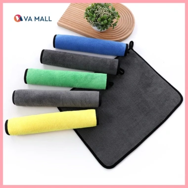 Khăn lau xe hơi ô tô đa năng Microfiber 2 mặt siêu thấm hút - Giá chỉ 11.000 VND