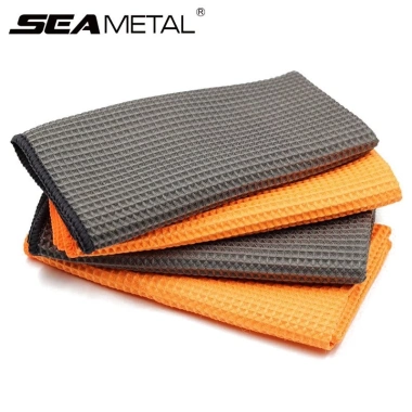 Khăn Lau Xe Hơi SEAMETAL Vải Sợi Nhỏ Dệt Tổ Ong - Rửa Xe Chuyên Dụng, 69.190₫