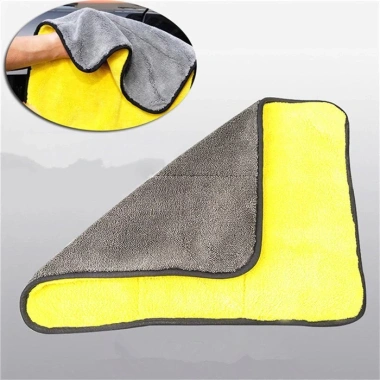 Khăn Lau Xe Hơi & Xe Ô Tô 2 Lớp Không Rụng Lông - Thấm Nước Tốt, Giá 13.000đ