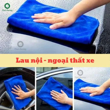 Khăn lau xe khổ lớn 50x100‑90x190cm – mềm mại, không trầy, thấm hút, không lông – 34.000₫ 4