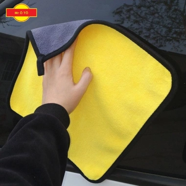Khăn Lau Xe MICROFIBER 2 Mặt Siêu Thấm Hút Rửa Xe Hơi, Xe Máy - Giá chỉ 15.000đ