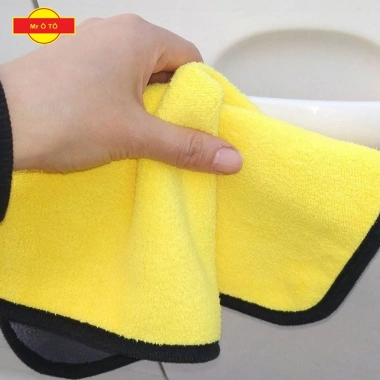 Khăn Lau Xe MICROFIBER 2 Mặt Siêu Thấm Hút Rửa Xe Hơi, Xe Máy - Giá chỉ 15.000đ