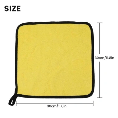 Khăn lau xe microfiber 30cm cao cấp không rụng lông - Siêu thấm, dùng cho ô tô, xe máy, giá 3.500 10
