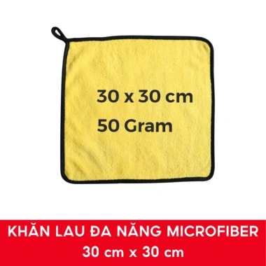 Khăn lau xe MICROFIBER mềm mịn siêu thấm hút - Giá 10.000, dùng cho ô tô, xe máy, spa