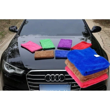 Khăn lau xe Microfiber siêu thấm không rối - Giá 10.000đ, giảm từ 12.500đ