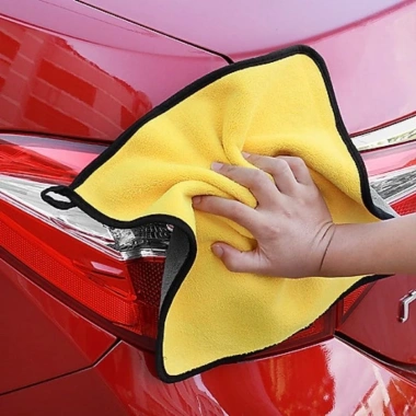 Khăn lau xe Microfiber siêu thấm không rút sợi - Siêu sạch, Giá chỉ 14.000 VND 9