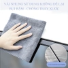 Khăn lau xe ô tô mềm mại 2 lớp cao cấp, thấm hút tốt, đa năng lau bếp, kính, tay - màu xám, bảo hành 1 đổi 1 2