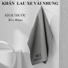 Khăn lau xe ô tô mềm mại 2 lớp cao cấp, thấm hút tốt, đa năng lau bếp, kính, tay - màu xám, bảo hành 1 đổi 1 10