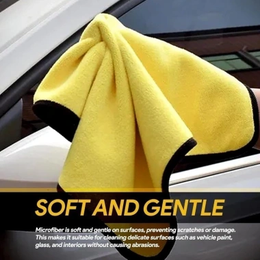 Khăn Lau Xe Ô Tô Microfiber Dày Mềm 5/10/15 Cái - Nhanh Khô, Hai Mặt Vải Sạch, Giá 34.199₫
