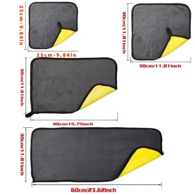 Khăn Lau Xe Ô Tô Microfiber Dày Mềm 5/10/15 Cái - Nhanh Khô, Hai Mặt Vải Sạch, Giá 34.199₫