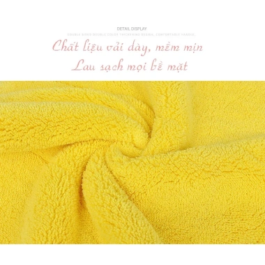Khăn lau xe ô tô microfiber dày mịn cao cấp - Thấm hút nhanh, giá chỉ 24.000đ