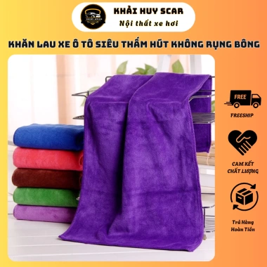 Khăn lau xe ô tô Microfiber Khải Huy Scar - Siêu thấm hút, giá 21.000₫ Khăn lau xe ô tô Microfiber Khải Huy Scar - Siêu thấm hút, giá 21.000₫