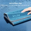 Khăn lau xe ô tô microfiber lông mịn dày, cách dệt mới, xanh cao cấp, đa năng lau bếp, giá 29.580₫ 4