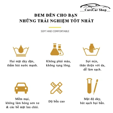 Khăn lau xe ô tô siêu dày dặn Microfiber cao cấp 2 mặt mềm mịn - Giá chỉ 14.000 VND 6