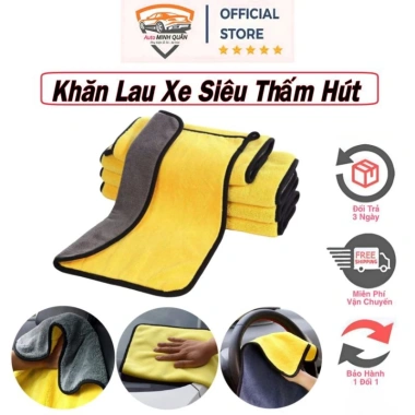 Khăn Lau Xe Ô Tô Siêu Thấm Hút MICROFIBER Không Rụng Lông – Giá 13.000