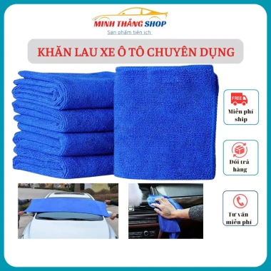 Khăn lau xe ô tô xanh siêu mềm mịn, thấm hút cực tốt – Giá chỉ 12.000đ