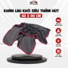 Khăn lau xe ô tô, xe máy siêu thấm 60x90cm viền đỏ - Không sơ rối, chỉ 60k