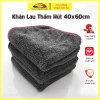 Khăn lau xe ô tô, xe máy siêu thấm 60x90cm viền đỏ - Không sơ rối, chỉ 60k 9