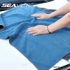 Khăn Lau Xe SEAMETAL Microfiber 2 Lớp Siêu Thấm Không Sơ Rối - Đa Năng Lau Ô Tô, Bếp, Kính
