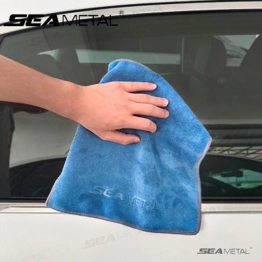 Khăn lau xe SEAMETAL siêu thấm nước microfiber, lau kính ô tô, giá chỉ 47.190đ